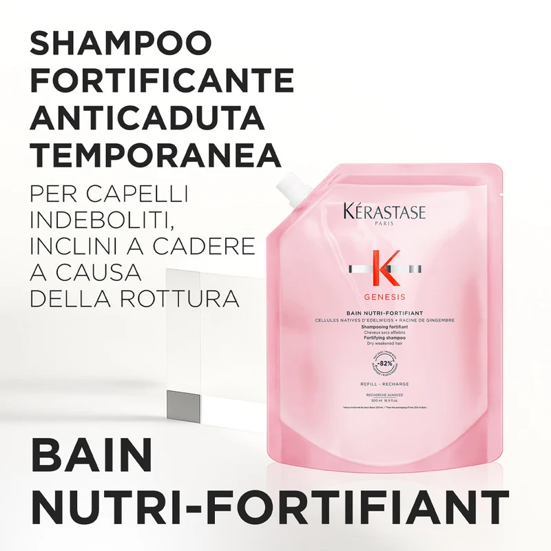 Kerastase Genesis Bain Nutri Fortifiant Refill 500ml - ricarica shampoo nutriente fortificante