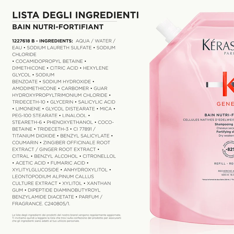 Kerastase Genesis Bain Nutri Fortifiant Refill 500ml - ricarica shampoo nutriente fortificante