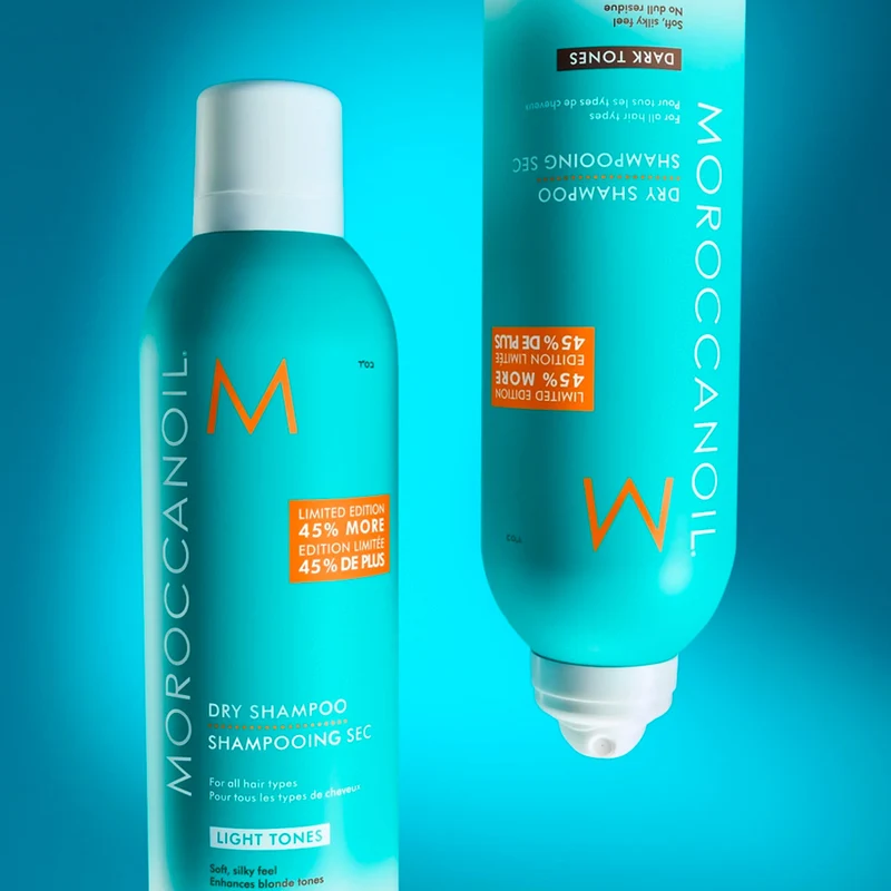 Moroccanoil Dry Shampoo Dark Tones Limited Edition 323ml - shampoo a secco capelli scuri +45% gratis