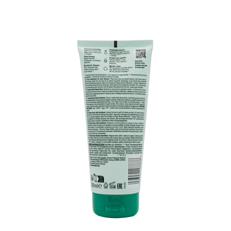 Schwarzkopf Professional BC Bonacure Volume Boost Creatine Jelly Conditioner 200ml - balsamo in gel volumizzante