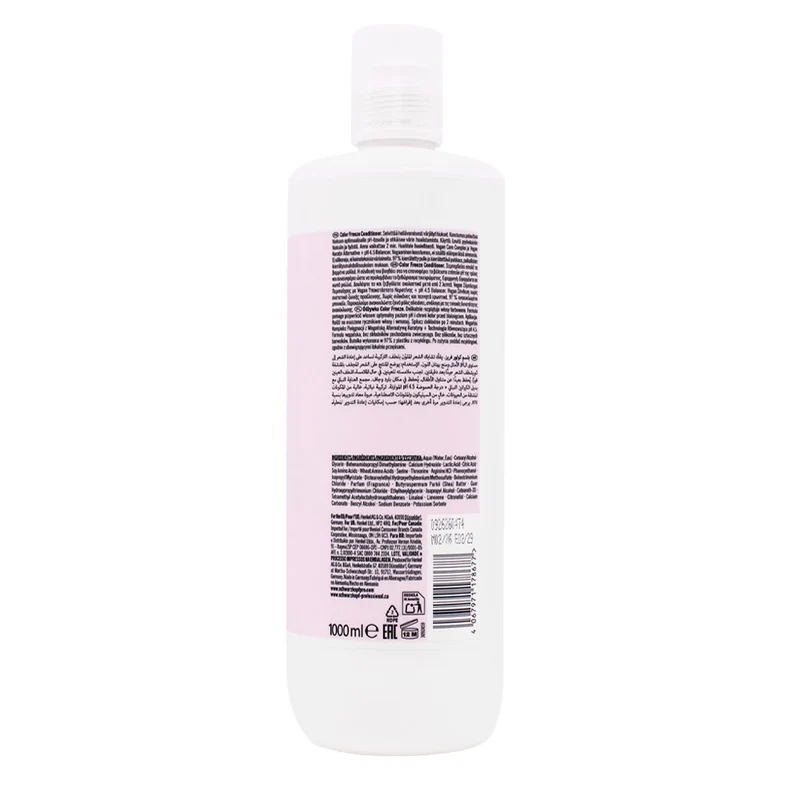 Schwarzkopf Professional BC Bonacure Color Freeze Conditioner pH 4.5 1000ml - balsamo protezione colore