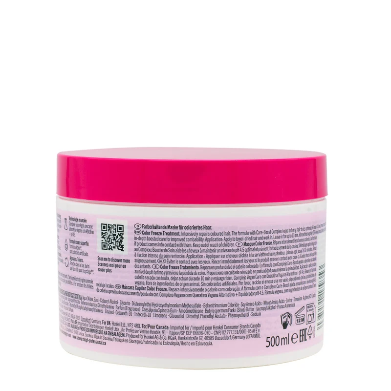 Schwarzkopf Professional BC Bonacure Color Freeze Treatment Masque 500ml - maschera protezione colore