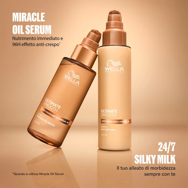 Wella Ultimate Smooth Silky Milk 30ml - leave - in capelli crespi