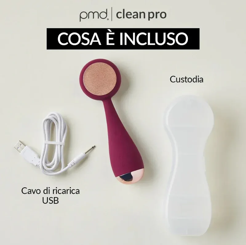 PMD Beauty Clean Pro Spazzola Viso Sonica SonicGlow™