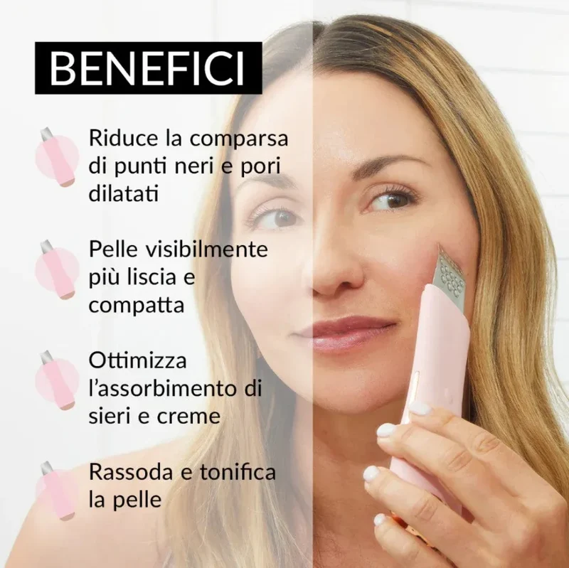 PMD Beauty Wave Pro Spatola Ultrasuoni EMS Viso