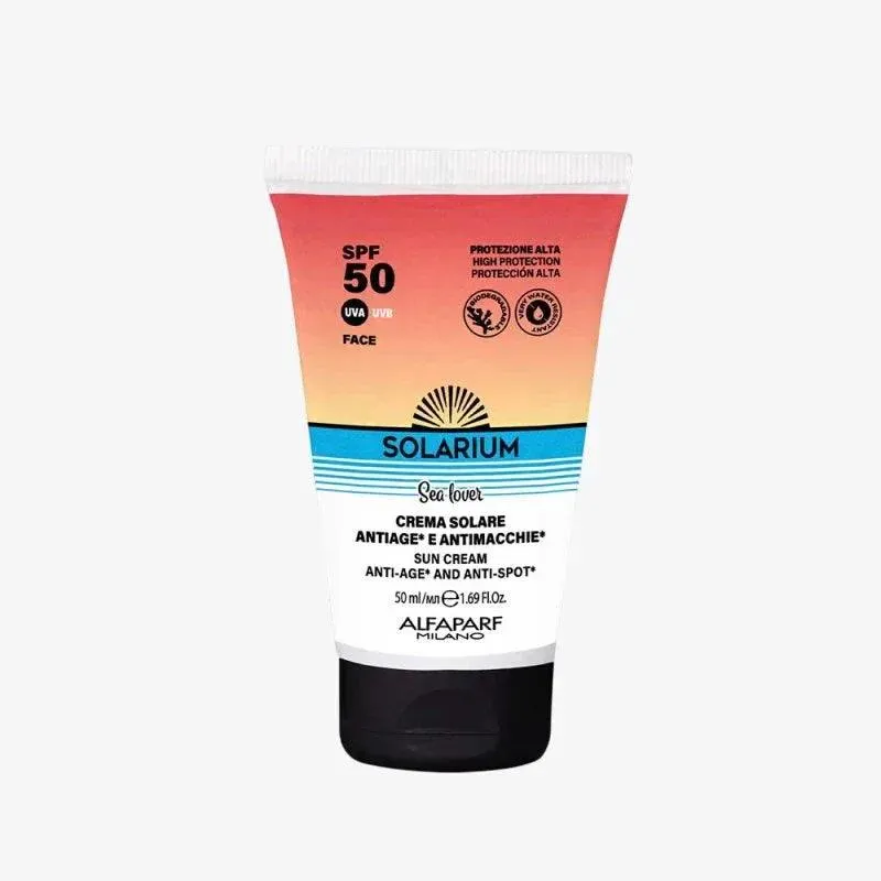 Solarium Crema Solare Antiage e antimacchie viso 50ml