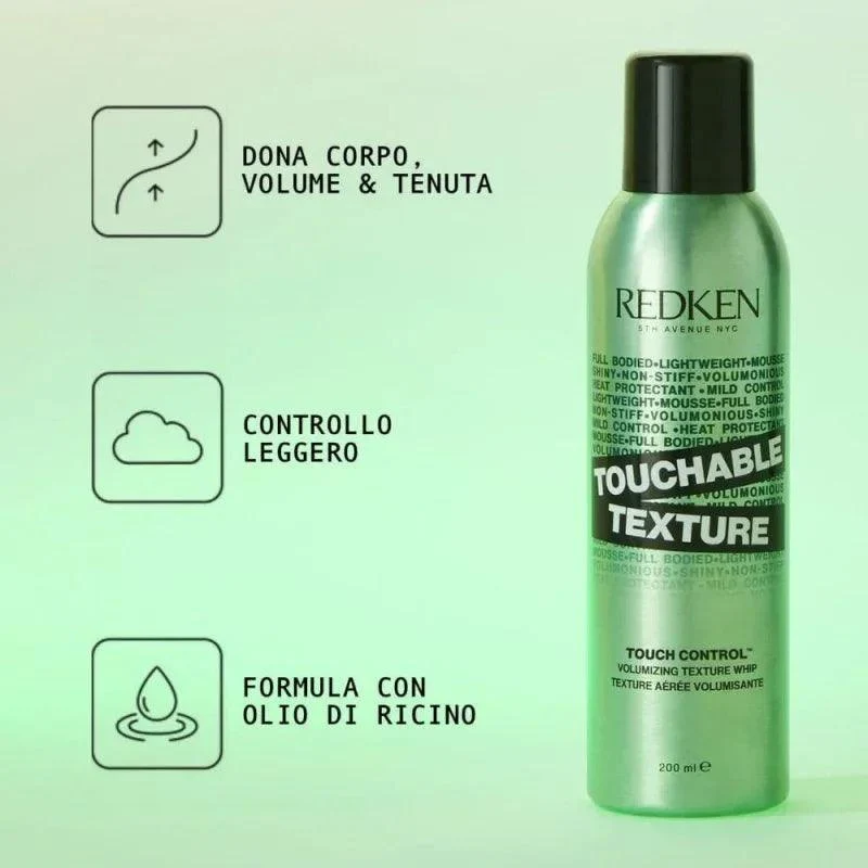 Redken Touchable Texture schiuma volumizzante 200ml