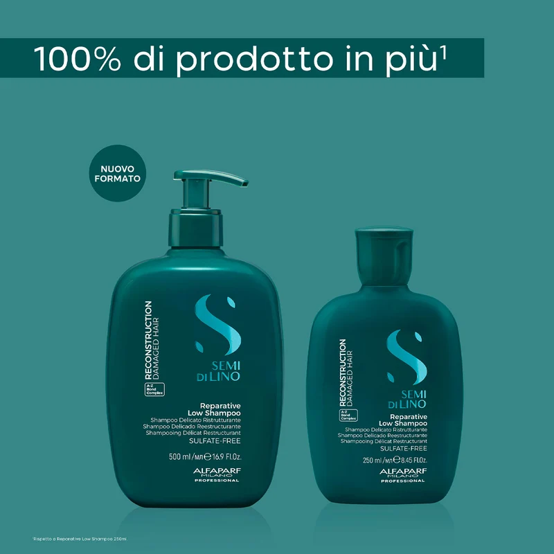 Alfaparf Milano Semi di Lino Reconstruction Reparative Low Shampoo 500ml - shampoo delicato ristrutturante