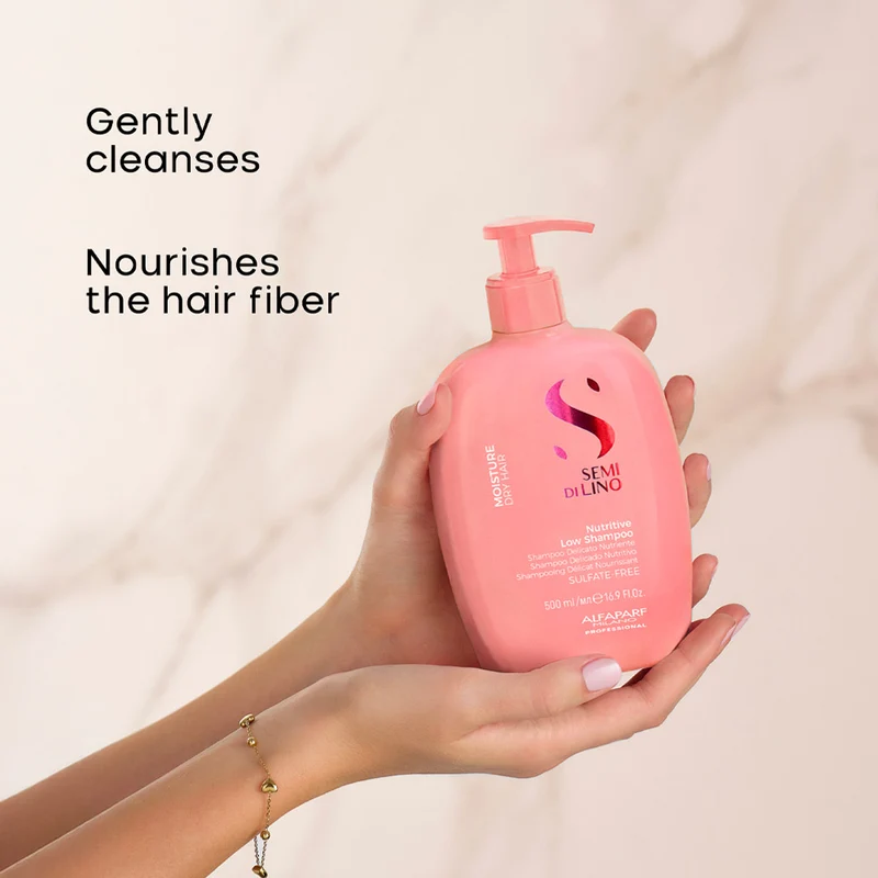 Alfaparf Milano Semi Di Lino Moisture Nutritive Low Shampoo 500ml - shampoo delicato nutriente per capelli secchi
