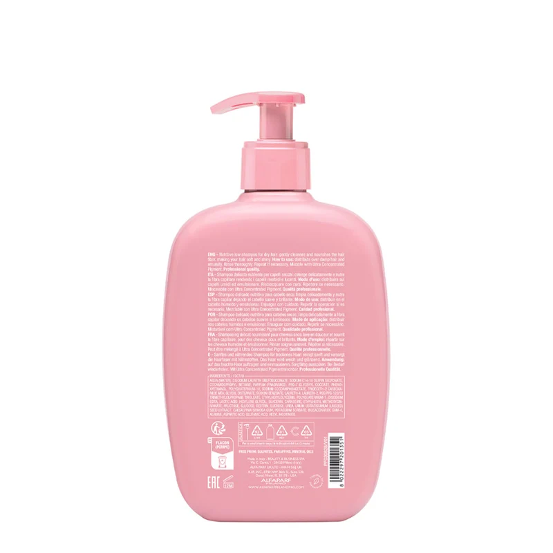 Alfaparf Milano Semi Di Lino Moisture Nutritive Low Shampoo 500ml - shampoo delicato nutriente per capelli secchi