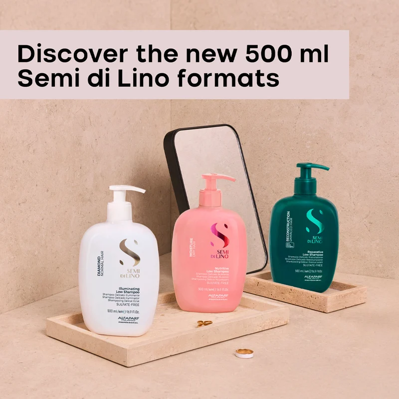 Alfaparf Milano Semi Di Lino Diamond Illuminating Low Shampoo 500ml - shampoo delicato illuminante per capelli normali