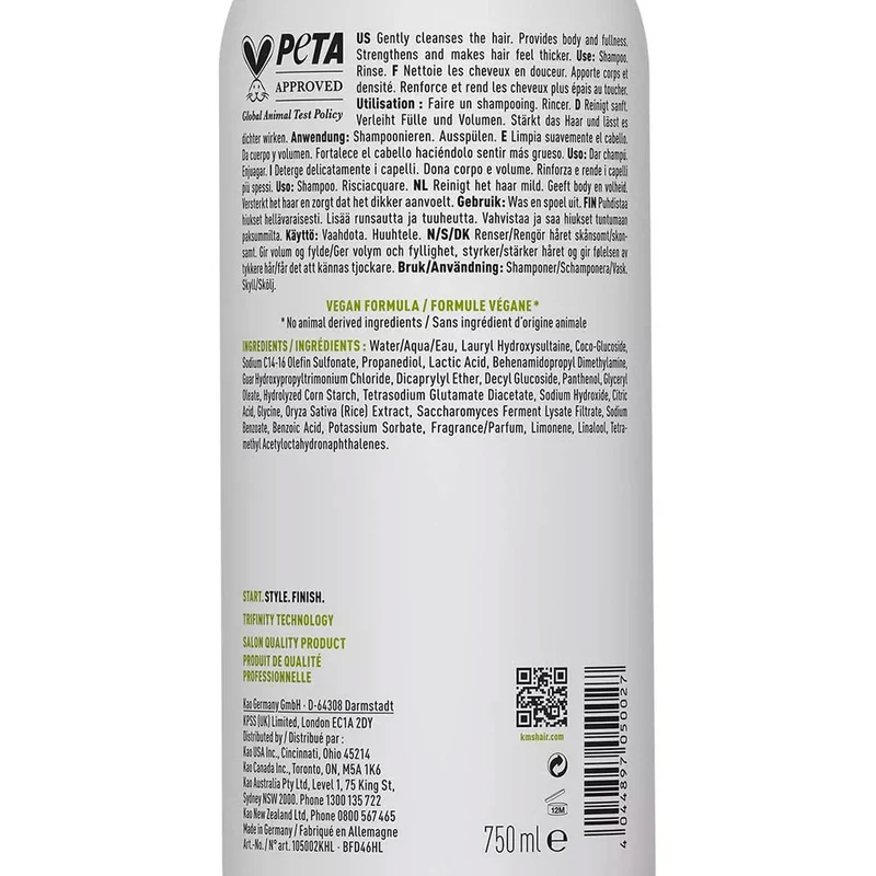 KMS Add Volume Shampoo 75ml - shampoo per capelli medio-fini volumizzante