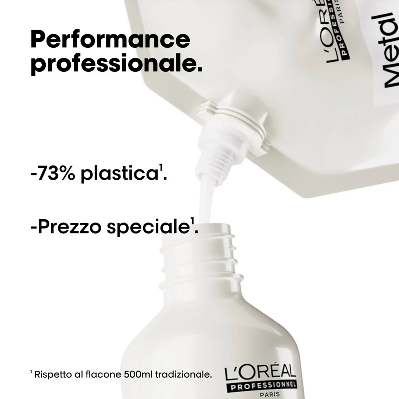L'Oreal Professionnel Paris Serie Expert Metal Detox Shampoo Refill 500ml - eco-ricariche shampoo purificante