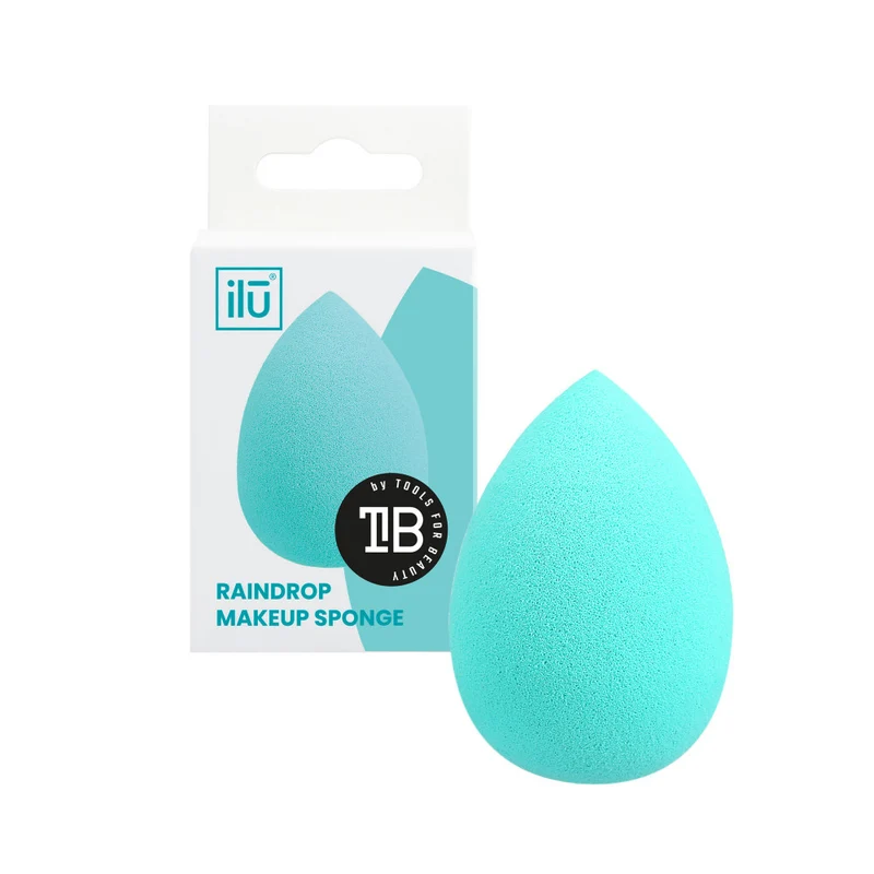 Ilū Make Up Raindrop Sponge Turquoise - spugnetta make up a goccia