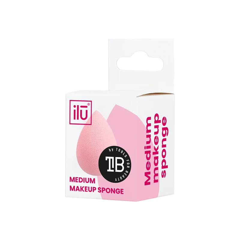 Ilū Make Up Raindrop Sponge Medium Pink - spugnetta make up a goccia