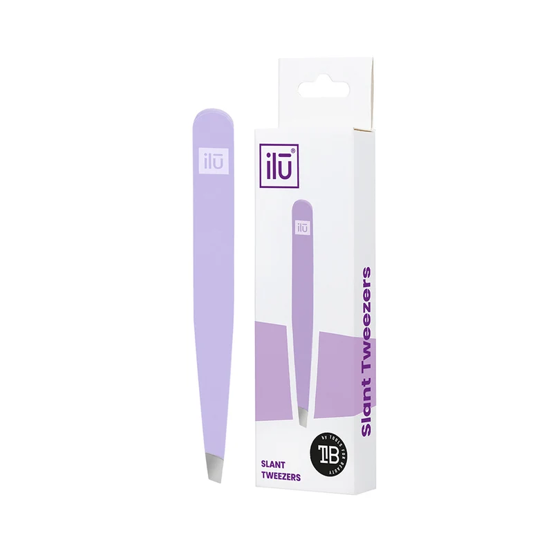 Ilū Make Up Tweezers Slant Purple - pinzette
