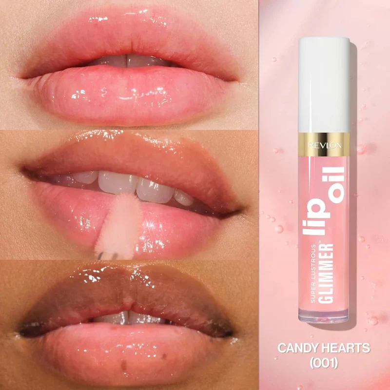 REVLON SUPER LUSTROUS GLIMMER LIP OIL CANDY HEARTS