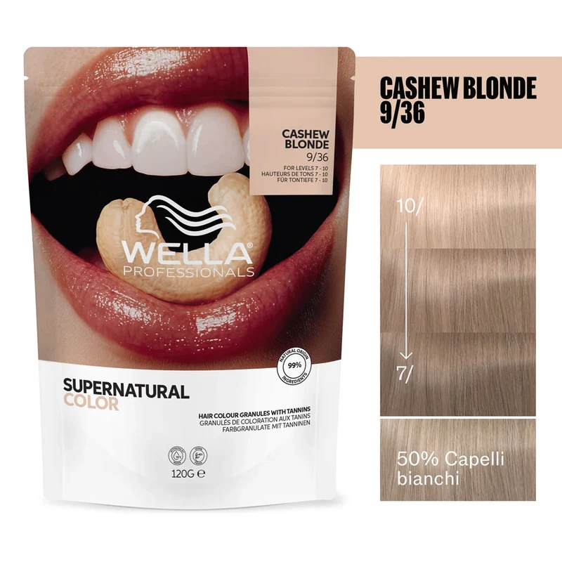 Wella Professionals Supernatural Color Cashew Blonde 9/36 120gr - colore naturale semipermanente