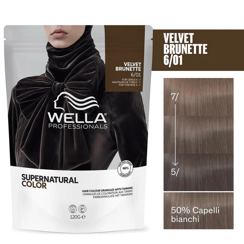 Wella Professionals Supernatural Color Velvet Brunette 6/01 120gr - colore naturale semipermanente