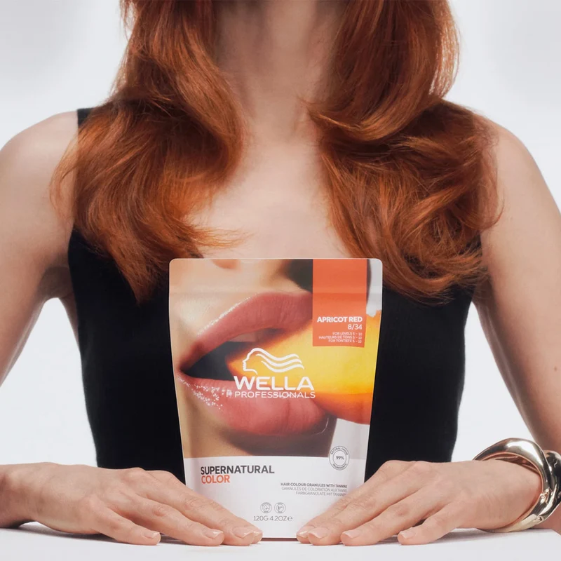 Wella Professionals Supernatural Color Apricot Red 8/34 120gr - colore naturale semipermanente