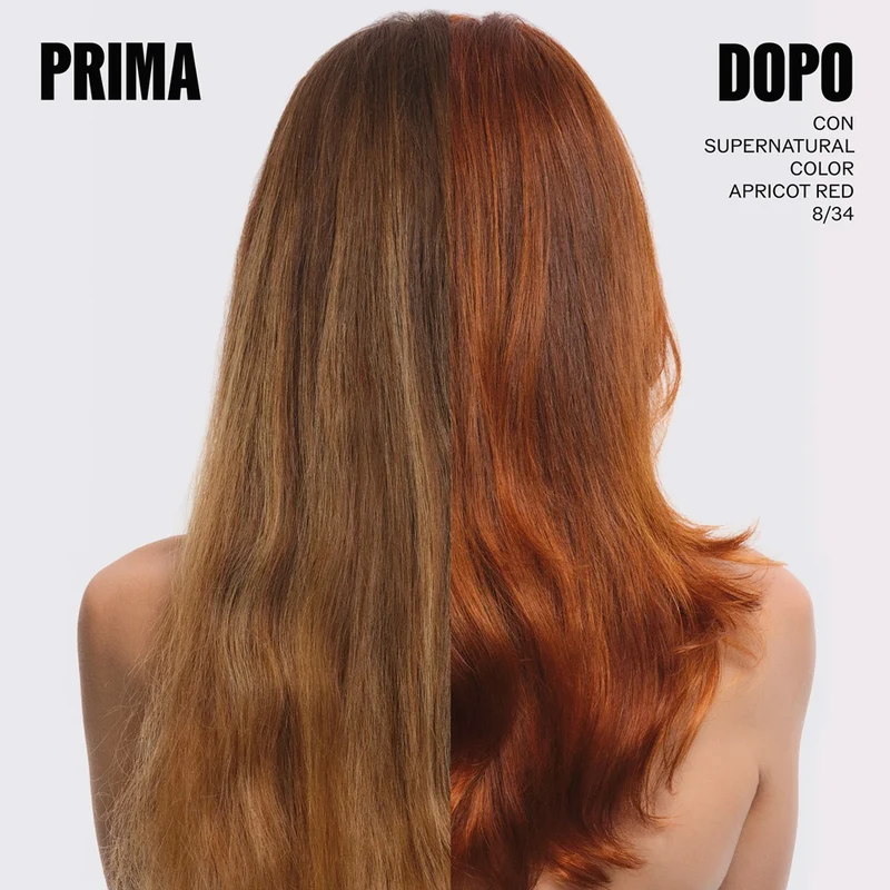 Wella Professionals Supernatural Color Apricot Red 8/34 120gr - colore naturale semipermanente