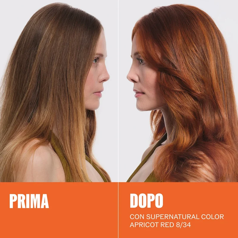Wella Professionals Supernatural Color Apricot Red 8/34 120gr - colore naturale semipermanente