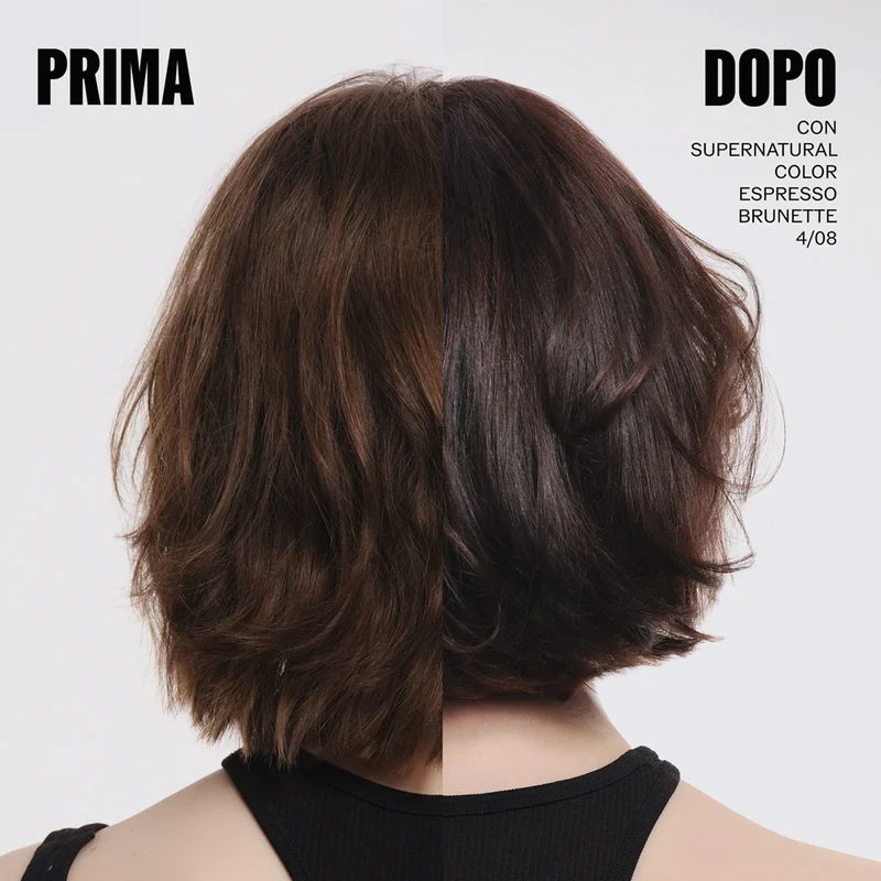 Wella Professionals Supernatural Color Espresso Brunette 4/08 120gr - colore naturale semipermanente
