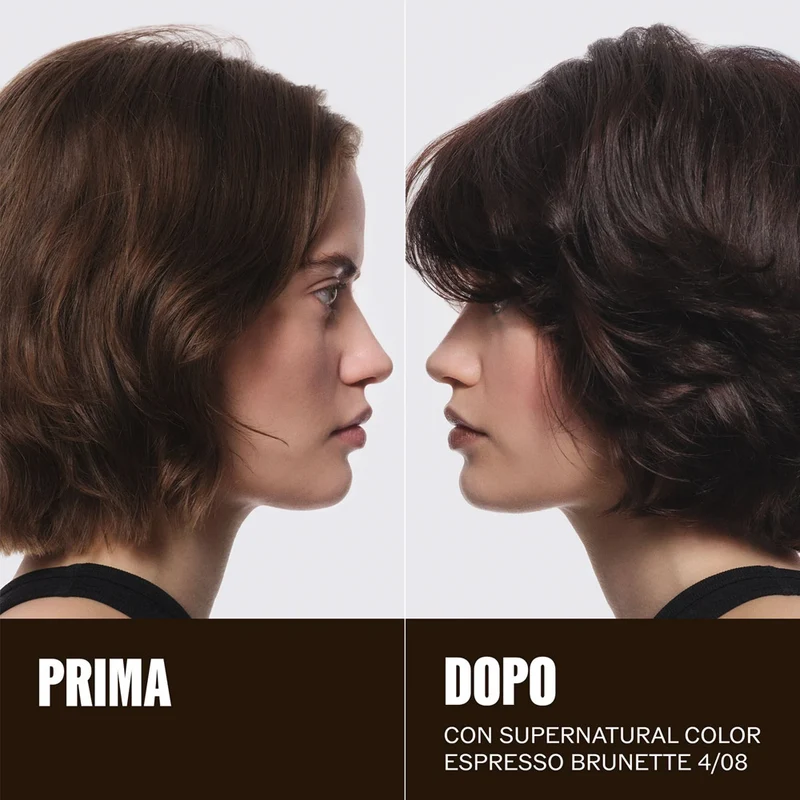 Wella Professionals Supernatural Color Espresso Brunette 4/08 120gr - colore naturale semipermanente
