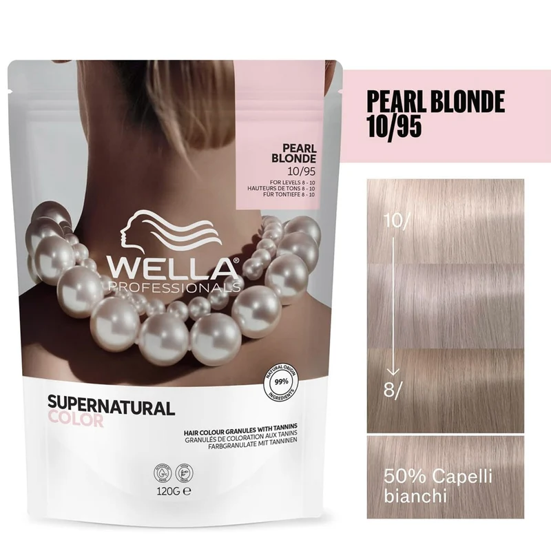 Wella Professionals Supernatural Color Pearl Blonde 10/95 120gr - colore naturale semipermanente