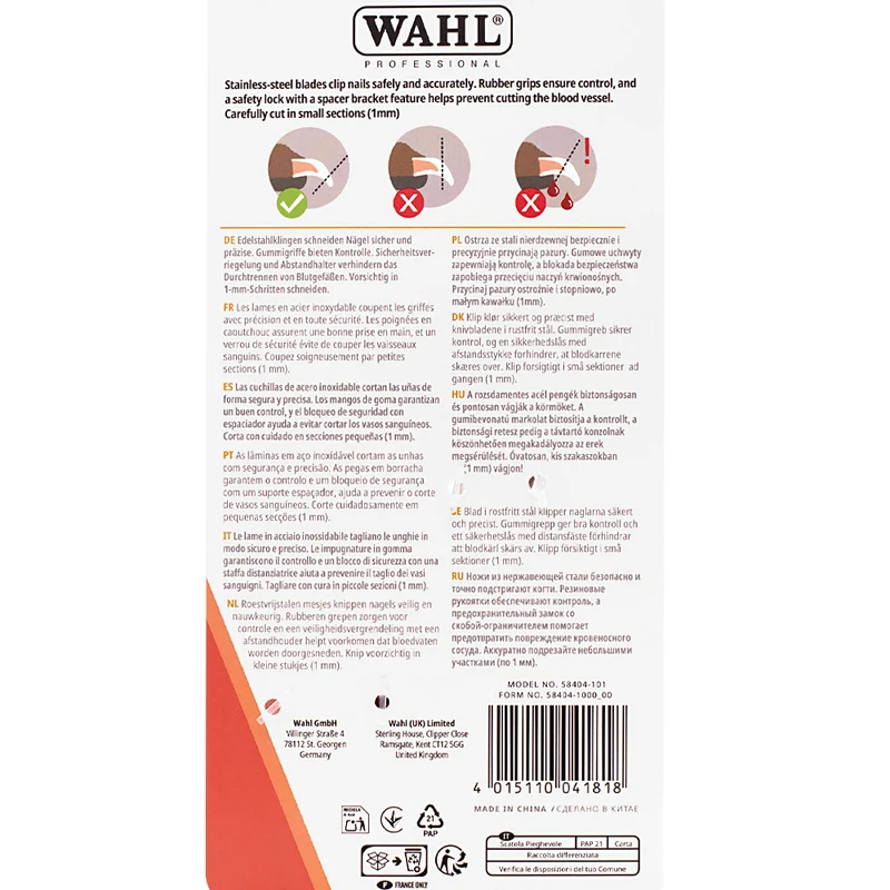 Wahl Pro Pet Nail Clipper - tagliaunghie