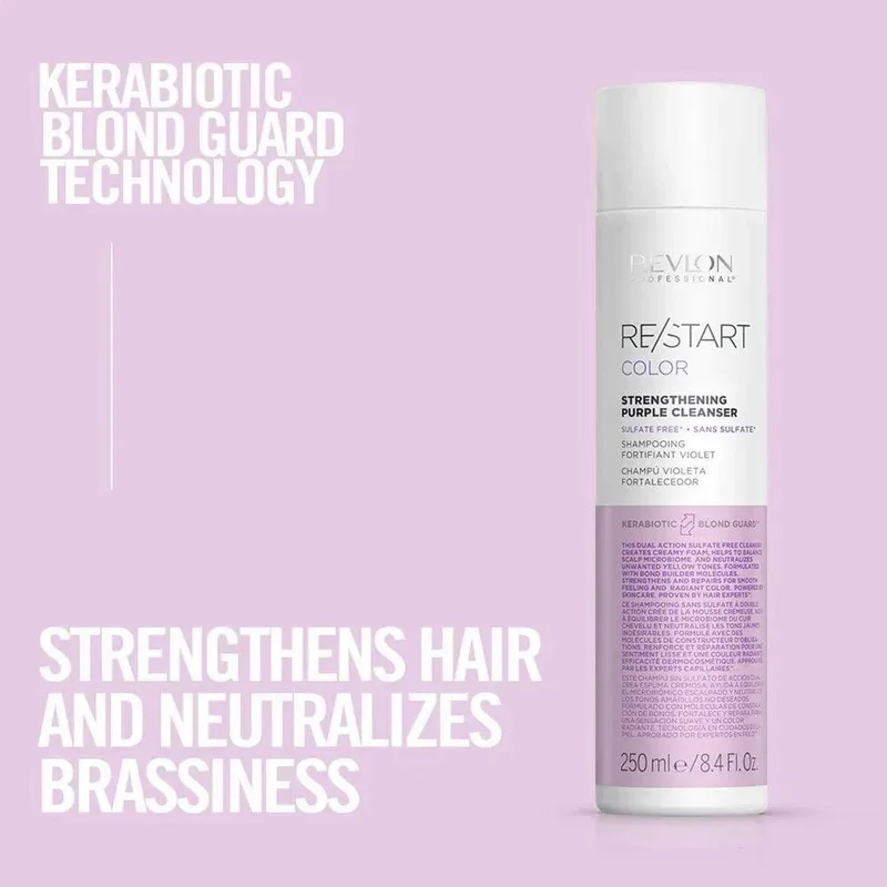 Revlon Restart Purple Shampoo Antigiallo Rinforzante 250ml