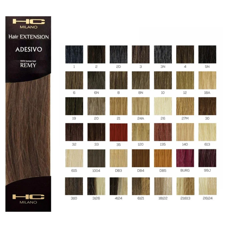 HC MILANO EXTENSION REMY ADESIVO N°4#