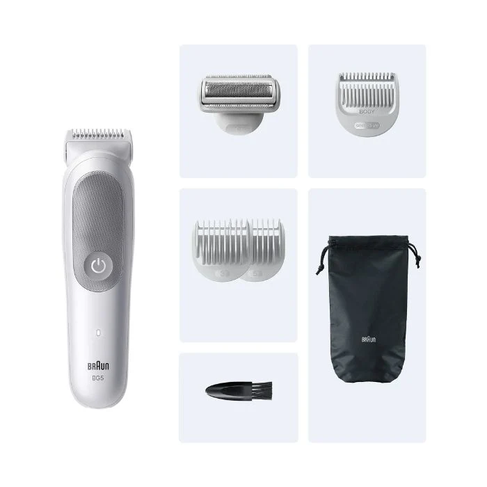 Braun Series 5 BG5550 Rasoio Elettrico, Regolabarba, Tagliabasette Grigio