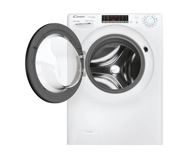 Candy CSOW61066TWMB6-S Lavasciuga A Libera Installazione 10 Kg, 1600 Giri, Smart Pro Inverter, Wi-Fi + Bluetooth, Snap&Wash, Classe D, Bianco
