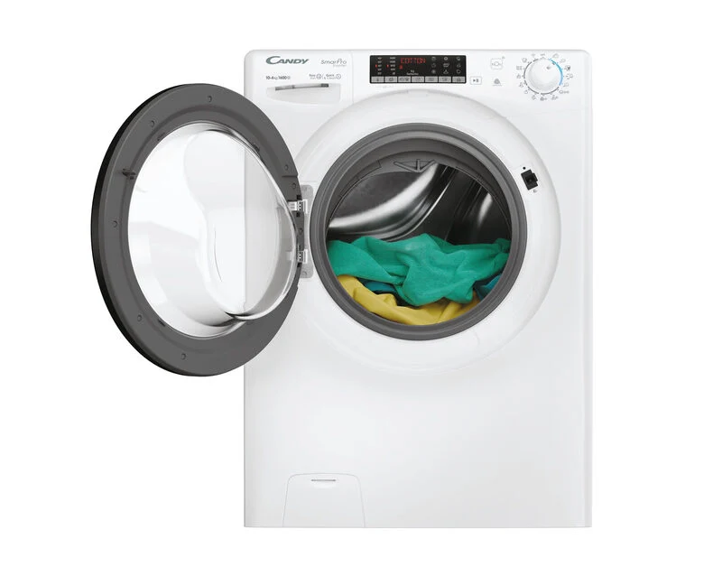Candy CSOW61066TWMB6-S Lavasciuga A Libera Installazione 10 Kg, 1600 Giri, Smart Pro Inverter, Wi-Fi + Bluetooth, Snap&Wash, Classe D, Bianco