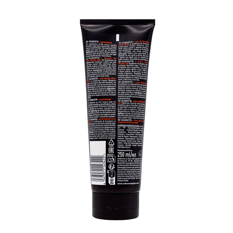 Schwarzkopf Silhouette Gel Super Hold 250ml - gel tenuta extra forte