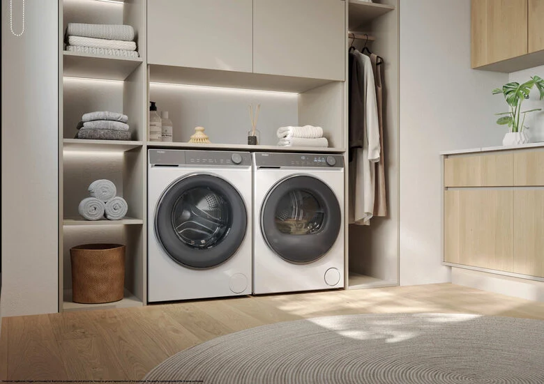 Haier HD90-A367U1-IT X Serie 7 Asciugatrice A Libera Installazione 9 Kg, AI PowerInverter, I-Refresh, Wi-Fi, Smart AI, Classe A, Bianco