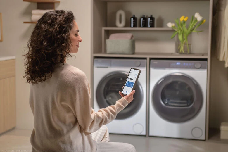 Haier HD90-A367U1-IT X Serie 7 Asciugatrice A Libera Installazione 9 Kg, AI PowerInverter, I-Refresh, Wi-Fi, Smart AI, Classe A, Bianco