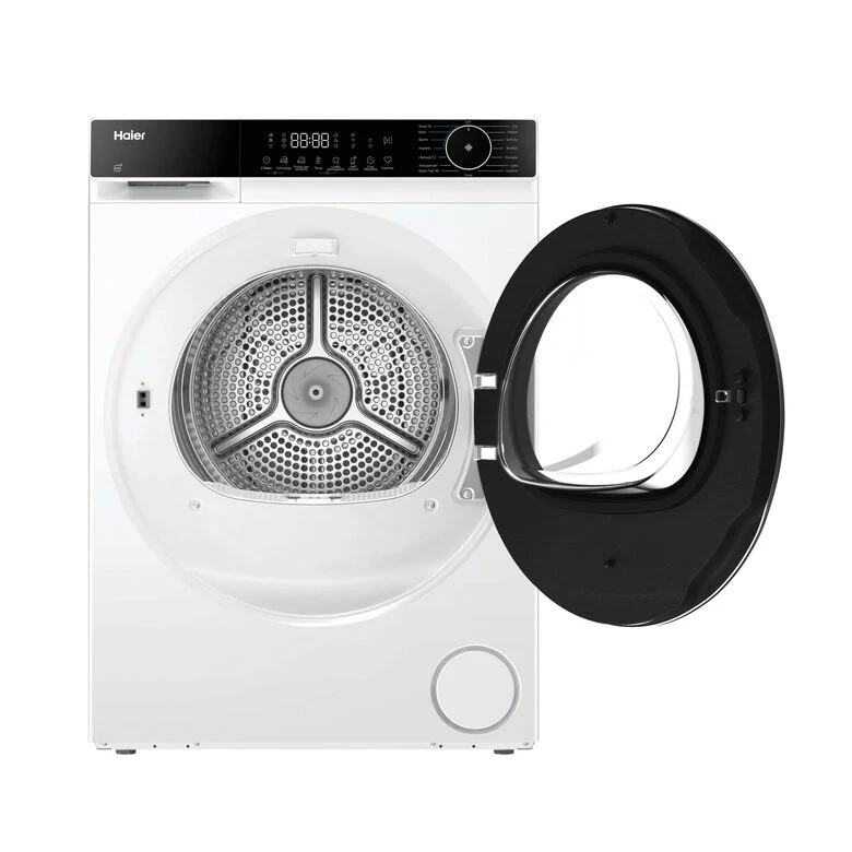 Haier HD120-E357U1-IT Asciugatrice Libera Installazione 12 Kg, Pompa Di Calore, Wi-Fi Smart, Classe E, Bianco