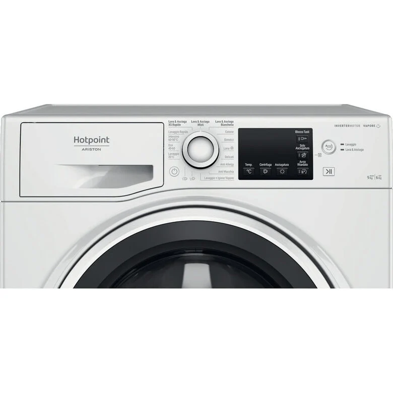Hotpoint Ariston NDBR 984469 WA IT Lavasciuga A Libera Installazione 9/6 Kg, 1400 Giri, Classe C, Bianco