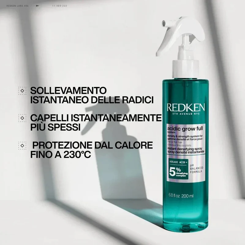 Redken Acidic Grow Spray Densificante Volumizzante 190ml - Protezione Calore
