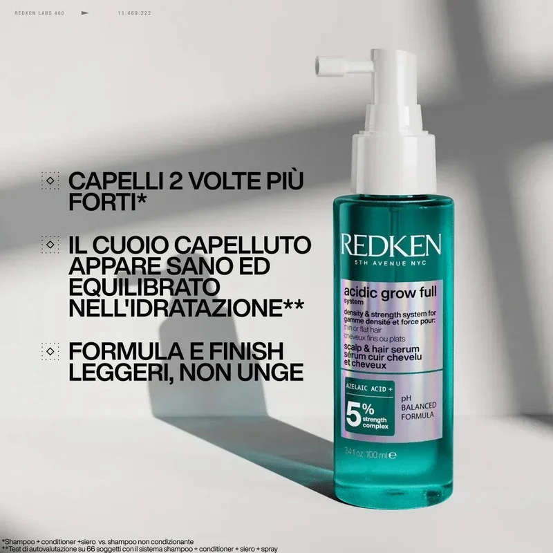 Redken Acidic Grow Full System Siero Riequilibrante Cuoio Capelluto 100ml
