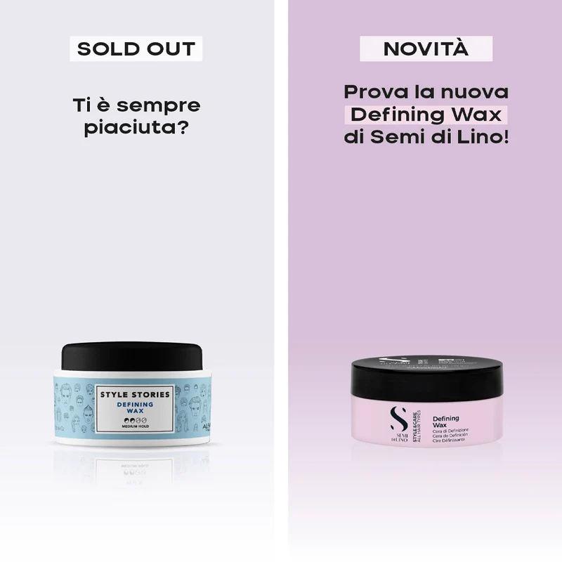 Alfaparf Milano Semi Di Lino Style&Care Defining Wax 75ml - cera morbida tenuta media