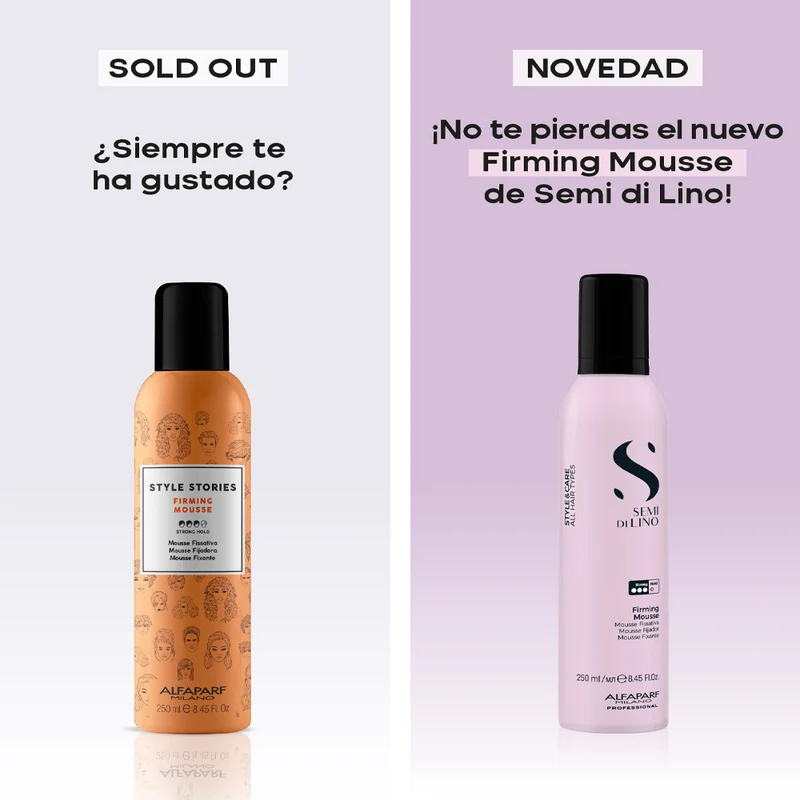 Alfaparf Milano Semi Di Lino Style&Care Firming Mousse 250ml - mousse fissativa tenuta forte