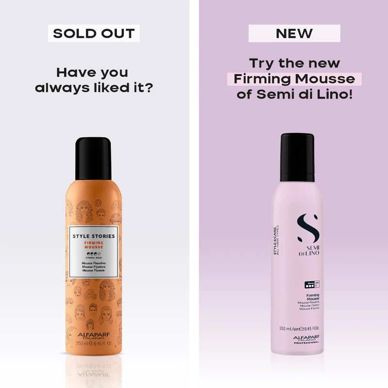 Alfaparf Milano Semi Di Lino Style&Care Firming Mousse 250ml - mousse fissativa tenuta forte