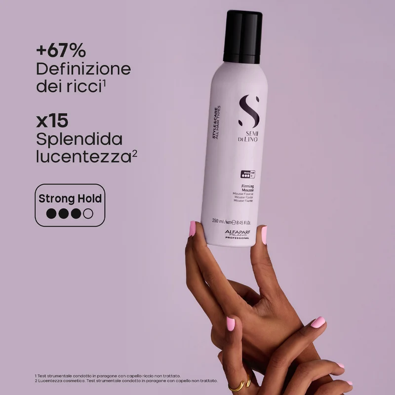 Alfaparf Milano Semi Di Lino Style&Care Firming Mousse 250ml - mousse fissativa tenuta forte