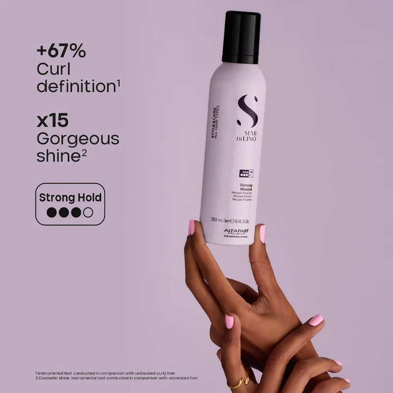 Alfaparf Milano Semi Di Lino Style&Care Firming Mousse 250ml - mousse fissativa tenuta forte
