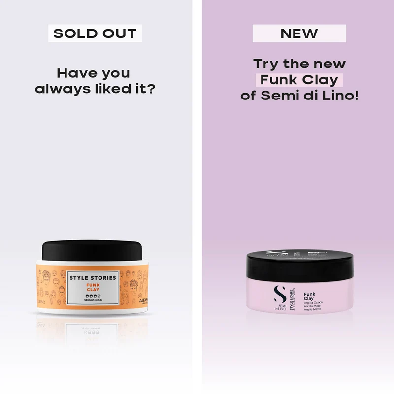 Alfaparf Milano Semi Di Lino Style&Care Funk Clay 90ml - argilla opaca tenuta forte