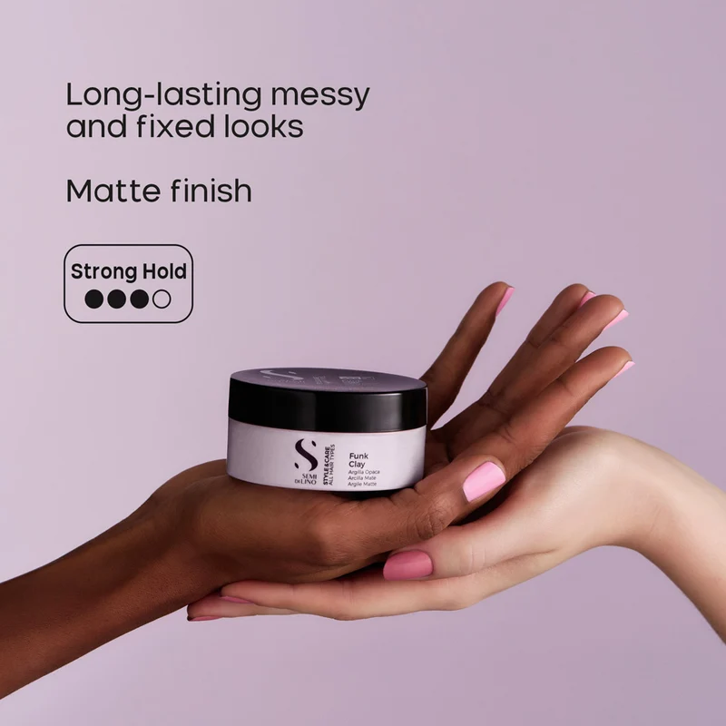 Alfaparf Milano Semi Di Lino Style&Care Funk Clay 90ml - argilla opaca tenuta forte