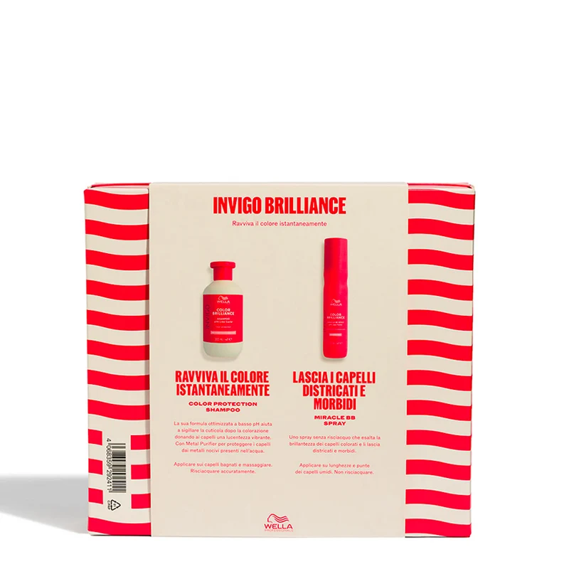 Wella Professionals Invigo Color Brilliance Cofanetto Spring - Shampoo e Miracle BB Spray - 300ml + 150ml